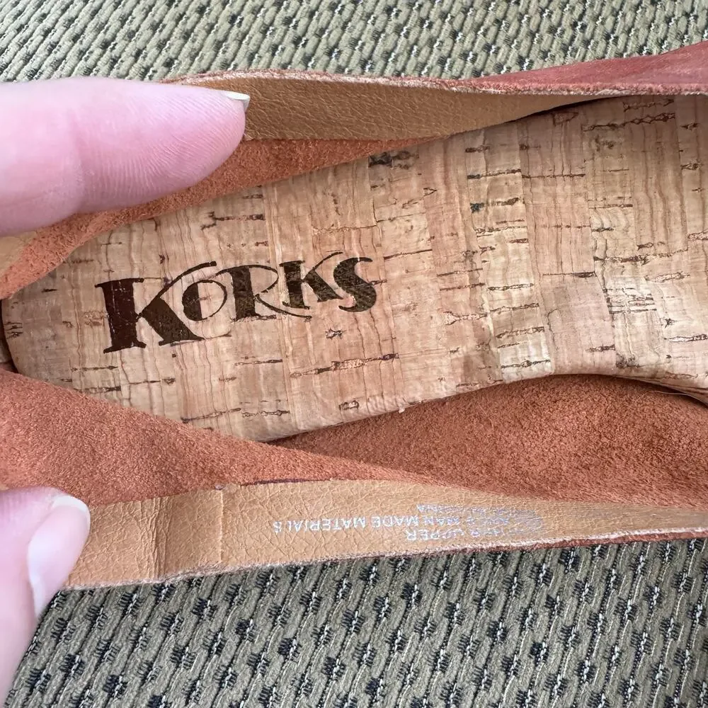 Korks by Kork Ease Padilla Leather Ballet Flats Size 7.5 - Picture 8 of 12